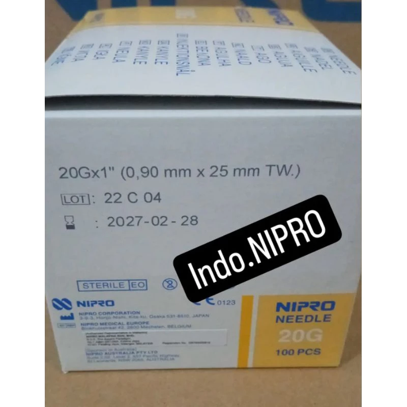 Nipro Needle 20G 1 inch
